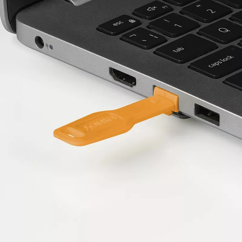 Lindy RJ45 prievado užrakto raktas oranžinis 47896