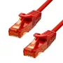 Ethernet kabelis ProXtend CAT6 RJ-45 U/UTP 5M raudonas