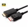 MicroConnect MC-DP-HDMI-10004K DisplayPort į HDMI laidas 10 m Juodas