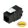 Keystone Jack ROLINE Cat.6a RJ-45 neekranuotas beįrankis SLIM juodas