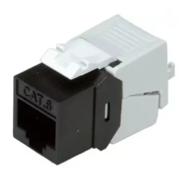 Keystone Jack ROLINE Cat.6/Class E SLIM RJ-45 Neekranuotas Juodas