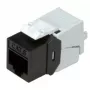 Keystone Jack ROLINE Cat.6/Class E SLIM RJ-45 Neekranuotas Juodas