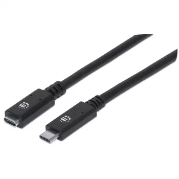 USB-C ilginimo laidas Manhattan 50 cm (vyriškas–moteriškas)
