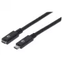 USB-C ilginimo laidas Manhattan 50 cm (vyriškas–moteriškas)