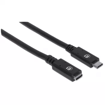 USB-C ilginimo laidas Manhattan 50 cm (vyriškas–moteriškas)