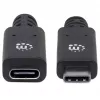 USB-C ilginimo laidas Manhattan 50 cm (vyriškas–moteriškas)