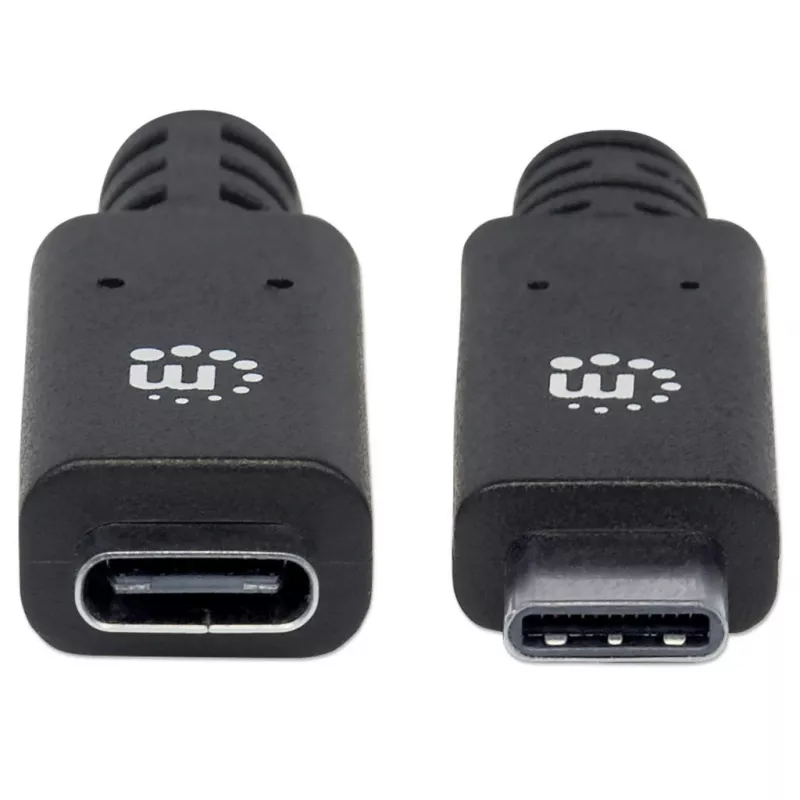 USB-C ilginimo laidas Manhattan 50 cm (vyriškas–moteriškas)