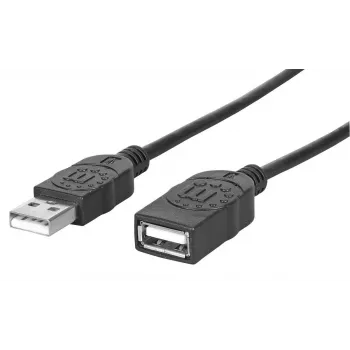 Manhattan USB-A iki USB-A prailginimo kabelis 1 m (USBEXTAA3BK)
