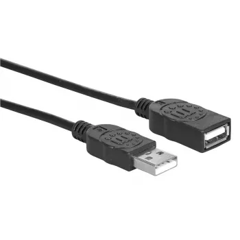 Manhattan USB-A iki USB-A prailginimo kabelis 1 m (USBEXTAA3BK)