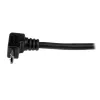 StarTech.com 1 m mikro USB laidas – A į kampuotą Micro B, USB 2.0, juodas