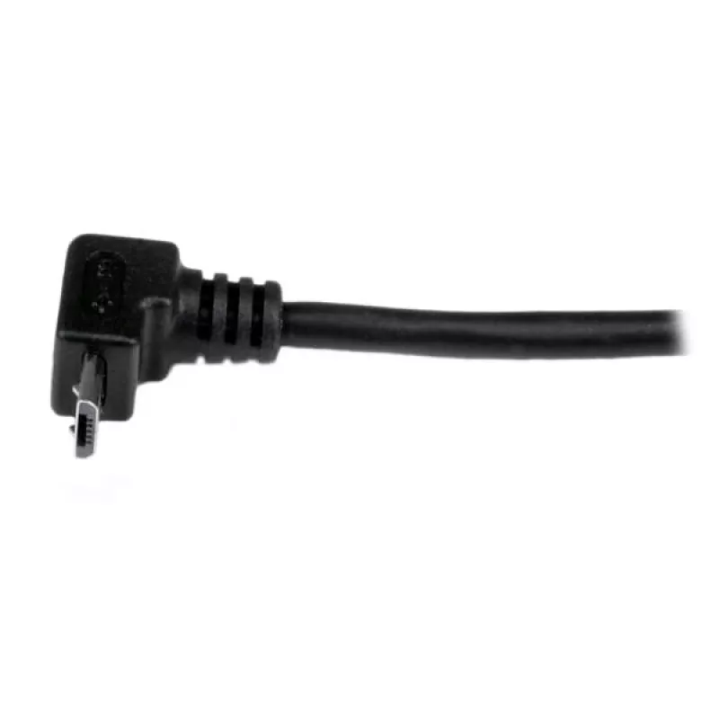 StarTech.com 1 m mikro USB laidas – A į kampuotą Micro B, USB 2.0, juodas
