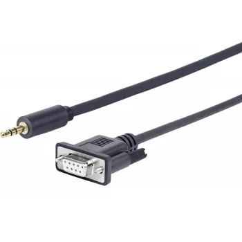 Vivolink PROMJDSUB9-25 serialinis kabelis juodas 25 m 3,5 mm – D-Sub (DB-9)