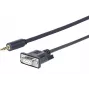 Vivolink PROMJDSUB9-25 serialinis kabelis juodas 25 m 3,5 mm – D-Sub (DB-9)