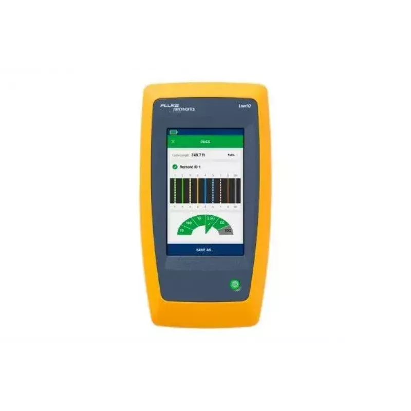 Fluke LinkIQ tinklo testeris juodas mėlynas oranžinis RJ-45 305m