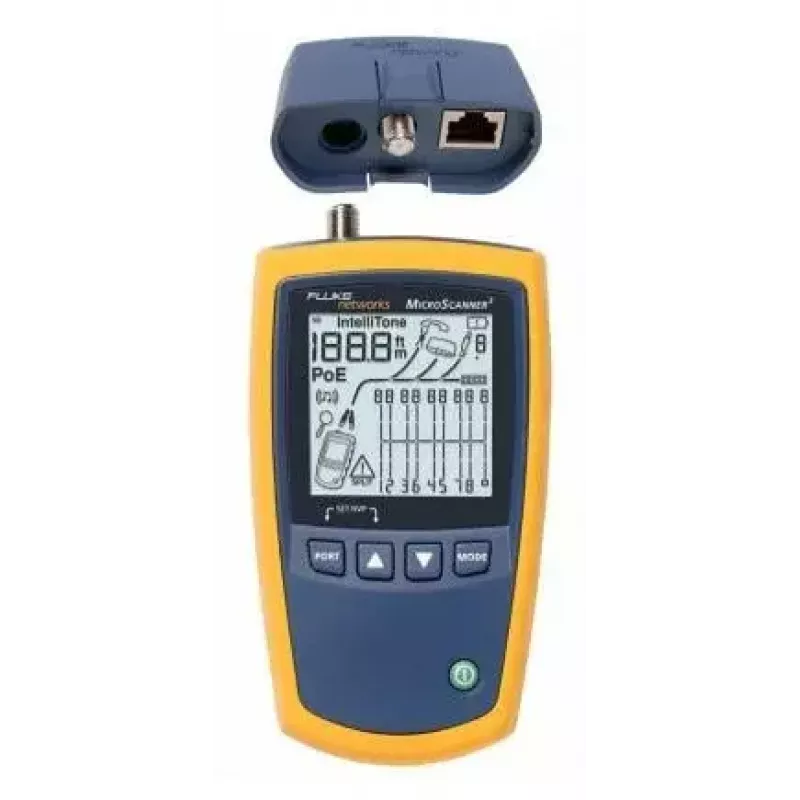 Kabelių testeris Fluke MicroScanner² mėlynas/geltonas