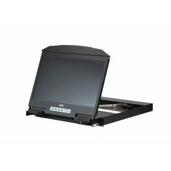 ATEN CL3800NW stovo konsolė 47 cm (18,5 colio) 1920 x 1080 pikselių Metalas, Plastikas Juoda 1U
