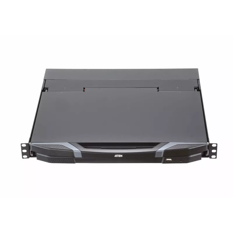ATEN CL3800NW stovo konsolė 47 cm (18,5 colio) 1920 x 1080 pikselių Metalas, Plastikas Juoda 1U