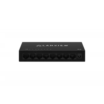 Lanview LVN-DESK-8PORT-1G — 8 prievadų 1 Gbps Ethernet stalinis jungiklis