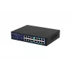 Nevaldomas tinklo jungiklis Lanview LVN-1U-16PORT-1G, 16 prievadų, 1 Gbps, Ethernet, montuojamas stelaže 1U