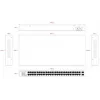 Lanview nevaldomas perjungiklis LVN-1UMOUNT-48PORT-2SFP-1G — 48x RJ45 1G prievadai, 2x SFP jungtys