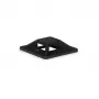 Lanview LVT-CABLEMOUNT-50B kabelio laikiklis su lipnia pagrindu, polipropilenas, juodas, 50 vnt.