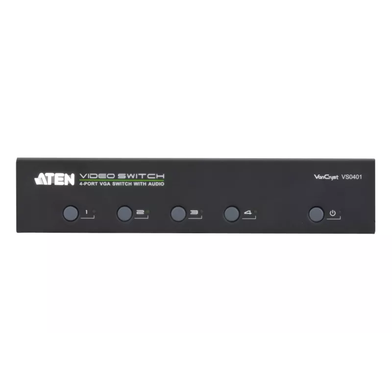 ATEN AT-VS0401 VGA jungiklis 4 prievadams su garsu