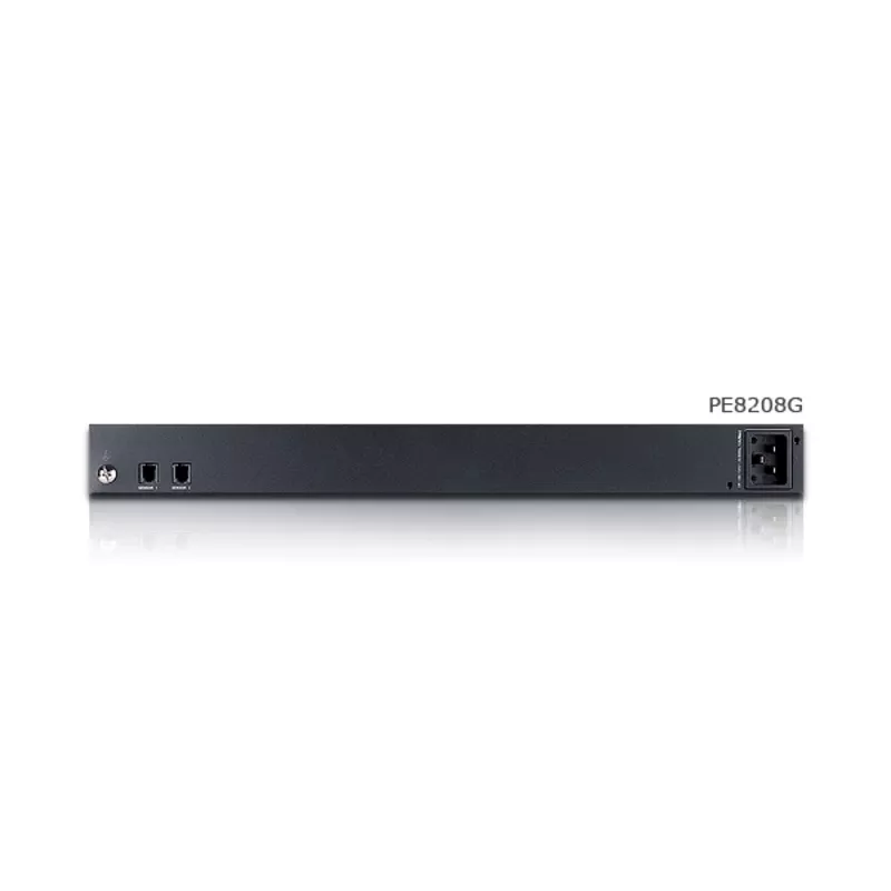 ATEN 1U 16A 8 lizdų perjungiamas ir matuojamas PDU su nemokama Eco PDU Manager programine įranga