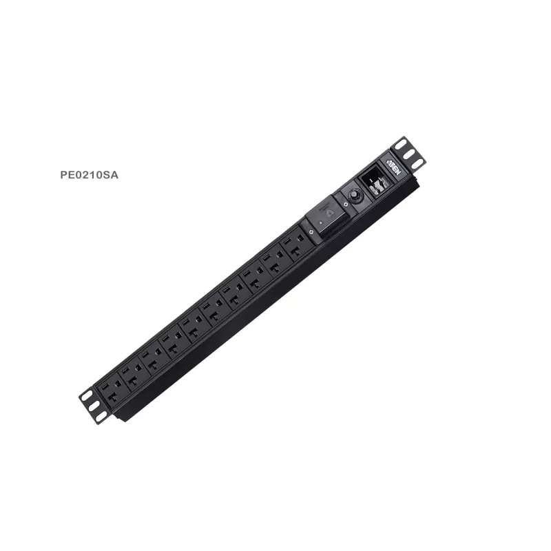 ATEN PE0210S 1U 16A 10 prievadų pagrindinis PDU