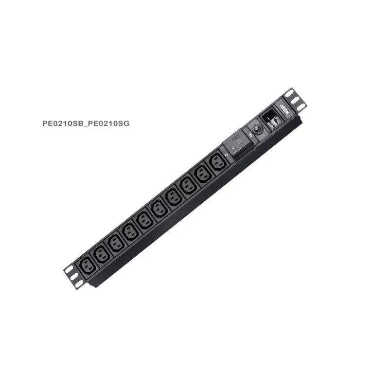 ATEN PE0210S 1U 16A 10 prievadų pagrindinis PDU