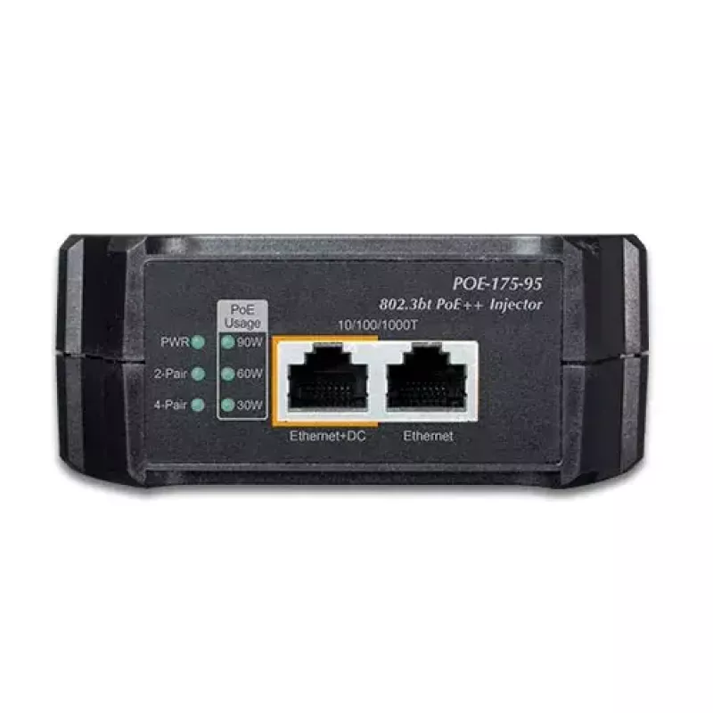Tinklo skirstytuvas PLANET POE-175-95 „Power over Ethernet“ juodas