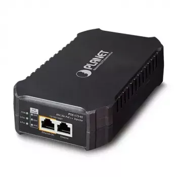 Tinklo skirstytuvas PLANET POE-175-95 „Power over Ethernet“ juodas