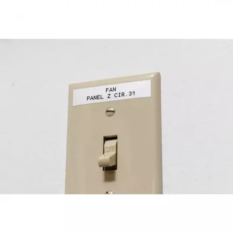 Lipdukų juosta Brady M21-375-595-WT, balta, 9,525 mm × 7,32 m