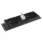 Lanview RAF115BL-UK 1U 2 ventiliatoriai juodas stovo aksesuaras