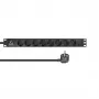 Lanview LVR-2MSCH-LIC-SCH8 maitinimo skirstytuvas (PDU) 8 AC lizdai 1U juodas