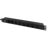 Lanview LVR-3MIEC-LIC-SCH8 maitinimo paskirstymo įrenginys (PDU) 8 AC lizdų 1U juodas