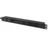 Lanview LVR-3MIEC-AMP-10C13 matuojamas maitinimo skirstytuvas (PDU), 10 AC lizdų, 1U, juodas