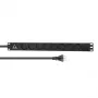 Lanview LVR-2MDK-LIC-DK8 maitinimo paskirstymo įrenginys (PDU) 8 AC lizdų 1U juodas