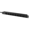 Lanview LVR-2MDK-LIC-DK8 maitinimo paskirstymo įrenginys (PDU) 8 AC lizdų 1U juodas
