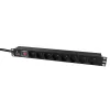 Lanview LVR-2MSCH-SW-C13-8 maitinimo skirstytuvas (PDU) 8 AC lizdai 1U juodas