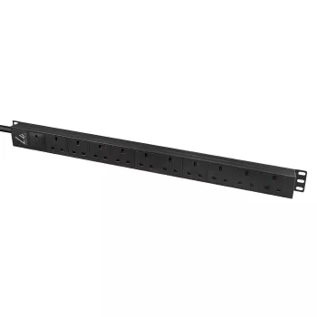 Lanview LVR-3MUK-SPD-UK10 maitinimo skirstytuvas (PDU) 8 AC lizdai 1.4U juodas