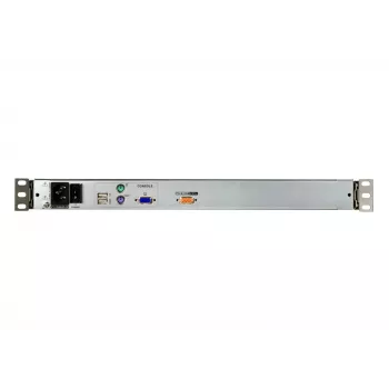 Rack konsolė ATEN CL5800N 19 colių (48,3 cm) LCD 1280x1024 VGA USB/PS/2 klaviatūra ir pelė Metalinė 1U Juoda