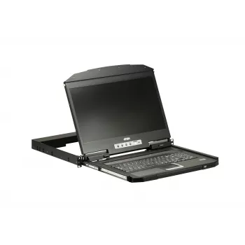 ATEN CL3700NW konsolė su 47 cm (18,5 inch) ekranu, 1920 x 1080 pikselių, metalas/plastikas, juoda, 1U