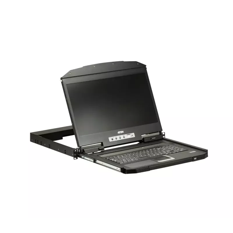 ATEN CL3700NW 18.5 inch USB HDMI LCD konsolė 1U trumpo gylio vieno bėgelio