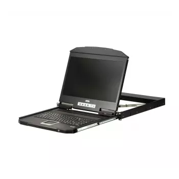 ATEN CL3700NW 18.5 inch USB HDMI LCD konsolė 1U trumpo gylio vieno bėgelio