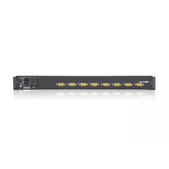ATEN CL1308N konsolinis jungiklis 8 prievadų 19 colių 1U juodas