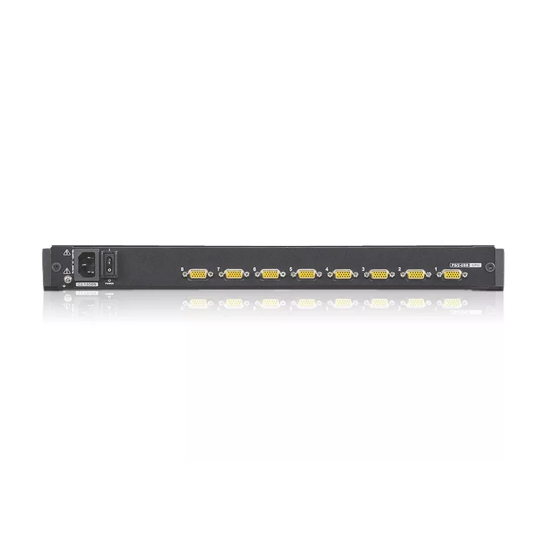 ATEN CL1308N konsolinis jungiklis 8 prievadų 19 colių 1U juodas