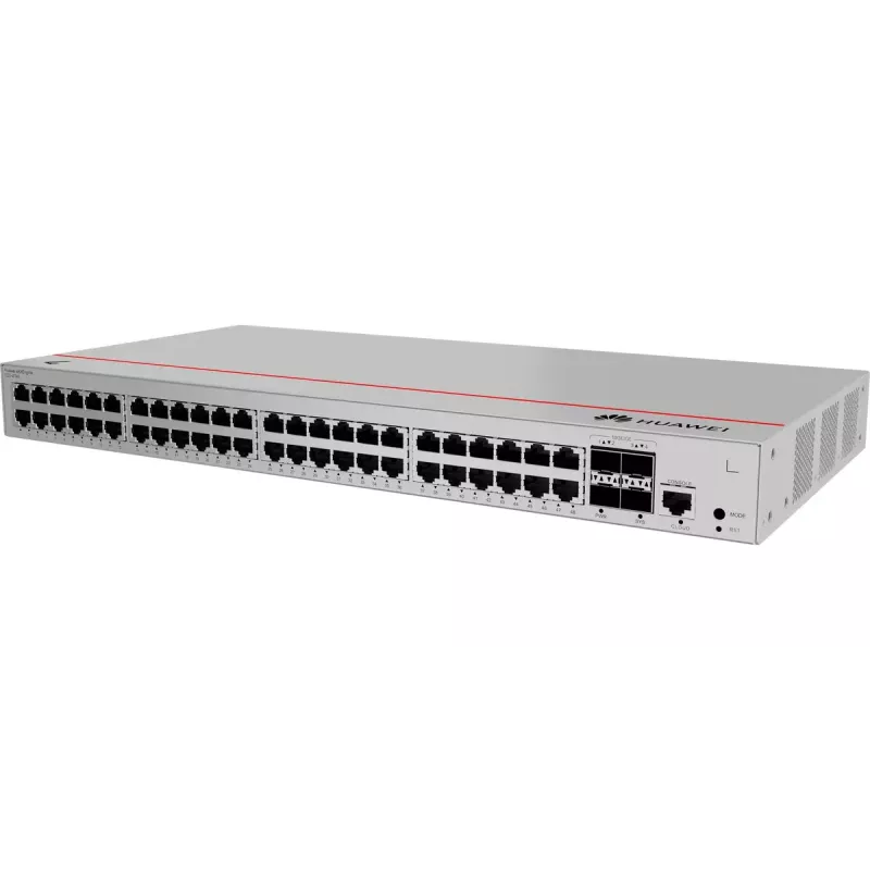 Valdomas L2 jungiklis Huawei S220-48T4X 48 prievadų Gigabit Ethernet 4x SFP+ 1U pilkas