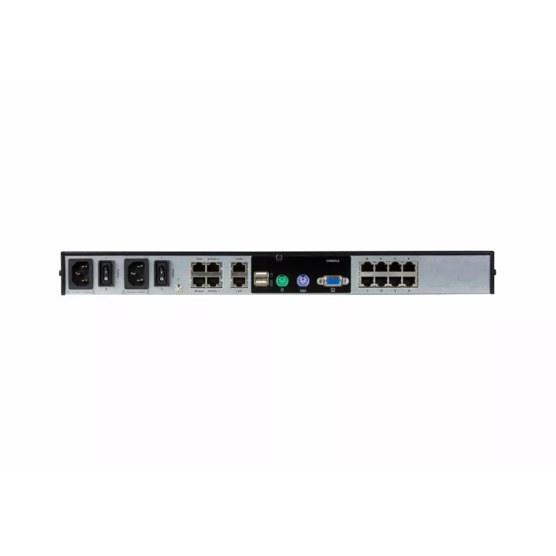 ATEN KN1108VA KVM per IP jungiklis, 8 prievadai, 2 magistralės, CAT5e/6, LUC, garsas ir virtuali laikmena