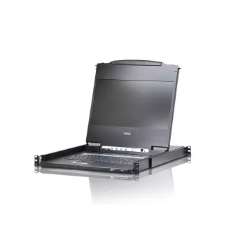 ATEN CL6700MW-ATA-EG konsolė stovo 43,9 cm (17,3 colio) juoda 1U