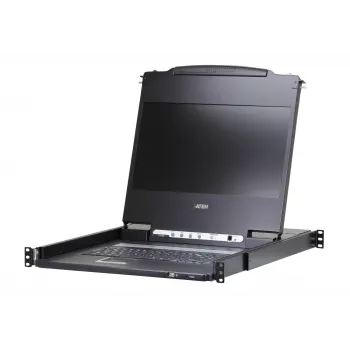 KVM konsolė ATEN CL6700MW 17,3 colių LED LCD, HDMI/DVI/VGA, 1U, juoda